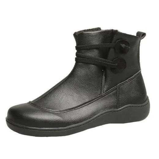 Women fashion elastic strap slip on short ankle boots