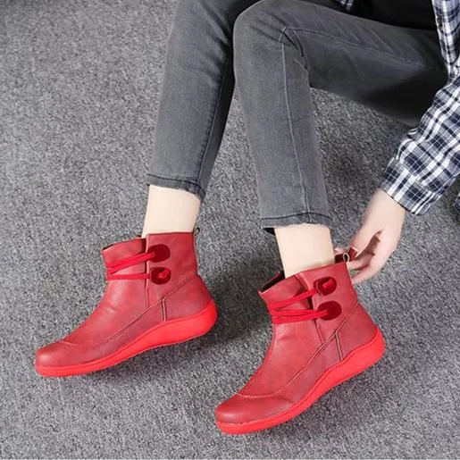 Women fashion elastic strap slip on short ankle boots