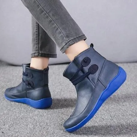 Women fashion elastic strap slip on short ankle boots
