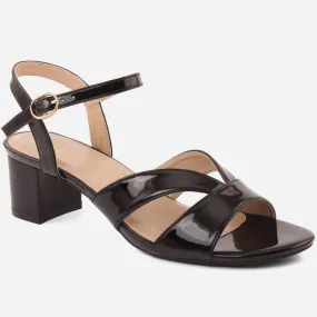 Women "ADA" Exclusive Stylish Glossy Block Heel Sandals